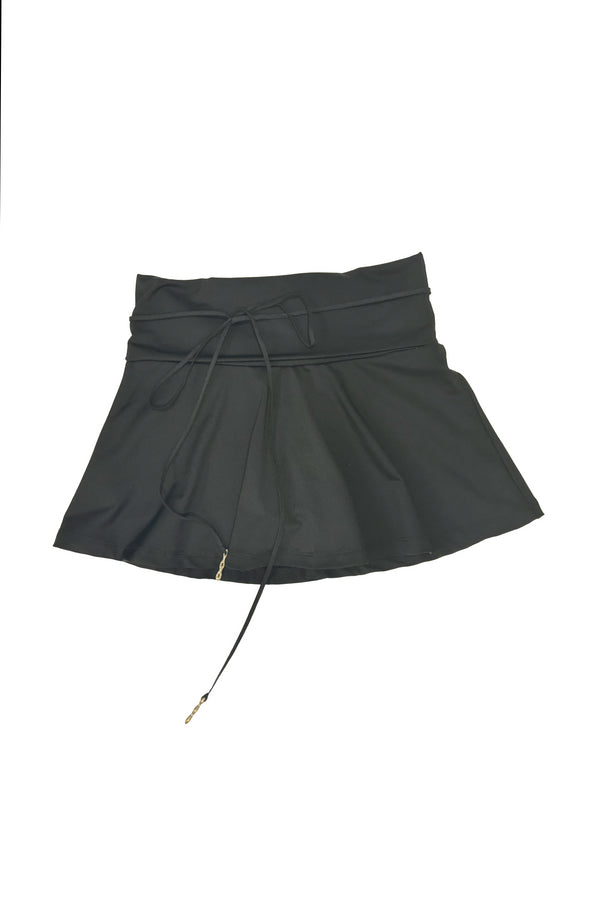 RUIbuilt 25 Spring and Summer Sports Cuffed Shorts Skirt RUI-RSS25WV05-HEI Onyx Black